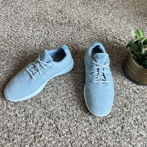 Allbirds Women's Wool Runner Running Shoes Sneakers Size US 8 Light Blue